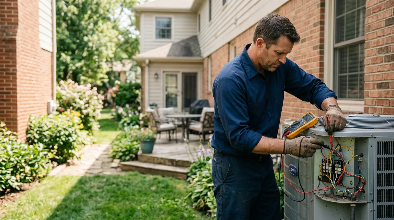 HVAC technician working near Nescopeck, PA